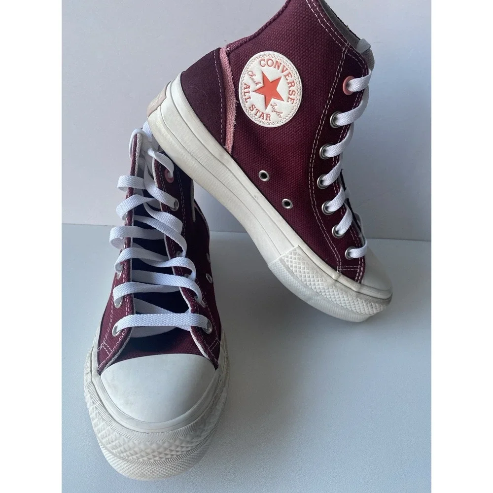 Converse Chuck Taylor All Star Lift Platform High Top Dark Cherry Women's 6.5